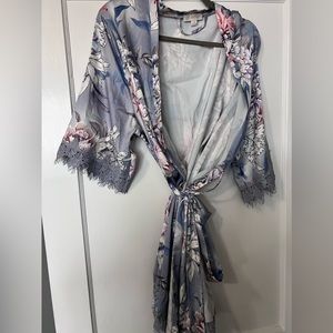 LaRose silk robe